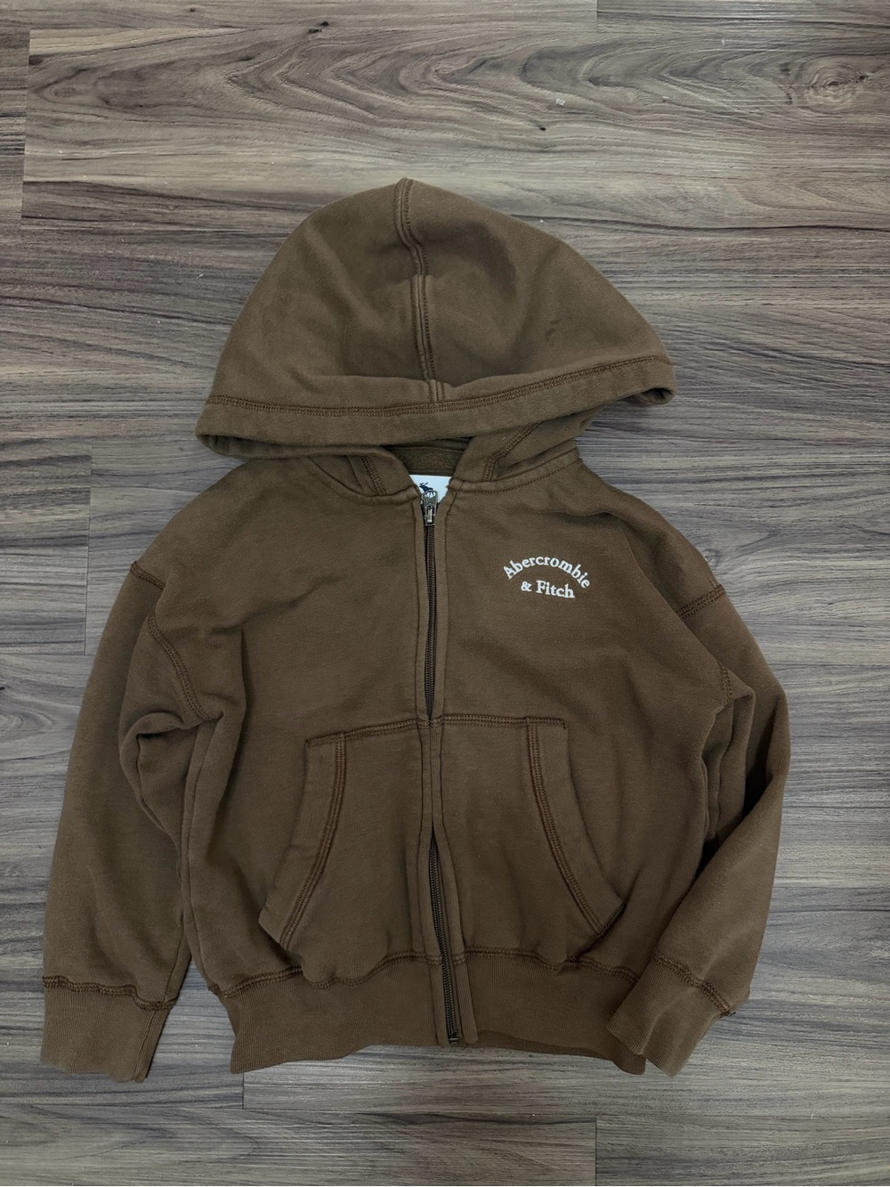 Abercrombie & Fitch Kids sz 5-6 Brown Zip-Up Hoodie